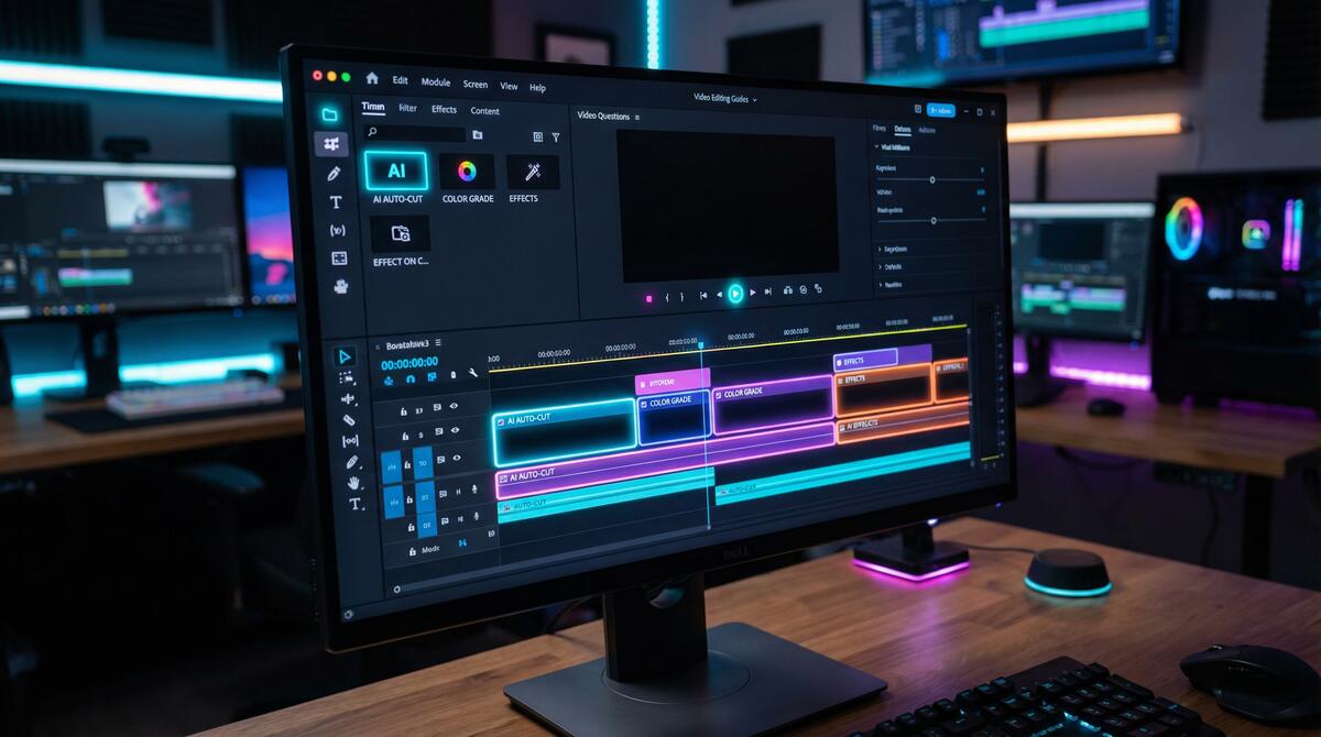 呦呦视频 AI视频剪辑工具界面